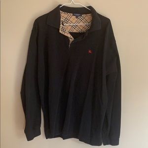 Men’s Burberry long sleeve polo